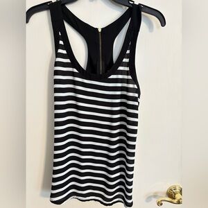 Express Black Zip-Up Tank Top